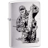 Zippo 200 Fisherman With Fish — зажигалка с рыболовным рисунком 200FISHERMAN